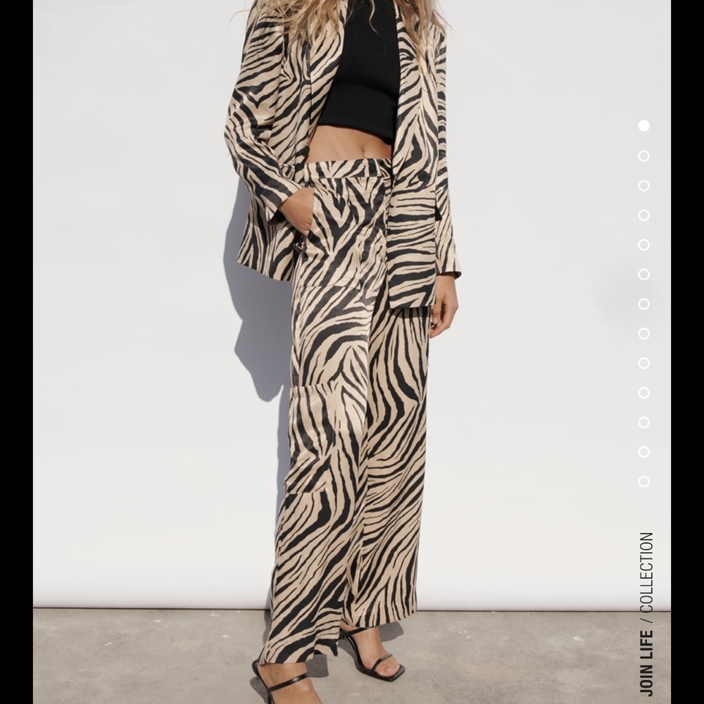 Fluid Animal Print Pants